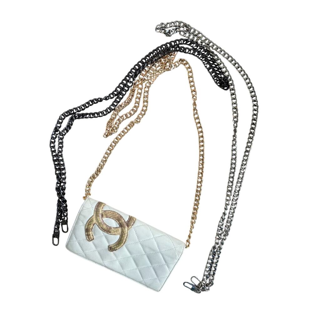 BUY NOW ⛓️ Long Bag Chain! Heavier Weight! Gold, Gunmetal, Silver, Bronze - Picture 2 of 5